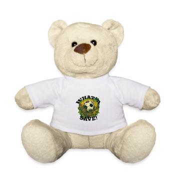 Balle de football - Quelle sauvegarde! - Nounours - blanc - Devant