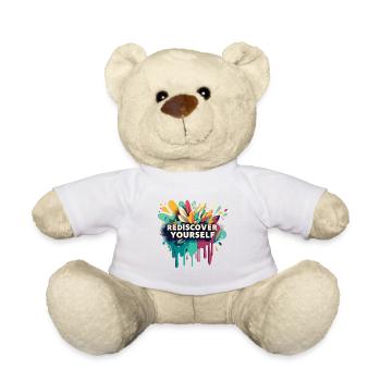 Redécouvrez-vous Flower Motival Graphic - Nounours - blanc - Devant