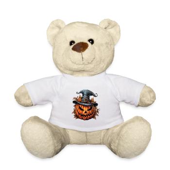 Halloween Wild Spell Hat Spooky Pumpkin - Teddy Bear - white - Front