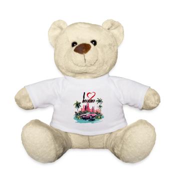 I love Miami - Nounours - blanc - Devant