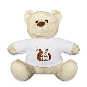 Zwei Eichhörnchen - Teddy - Weiß - Vorne