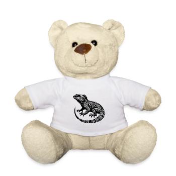 Dragon barbu Tribal Tattoo Style déguisement - Nounours - blanc - Devant