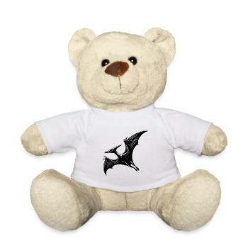 Fliegender Dino Pteranodon Flugsaurier Dinosaurier - Teddy - Weiß - Vorne
