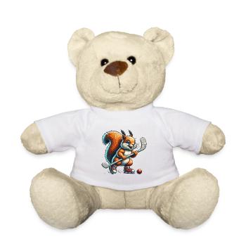 Hockey sur gazon écureuil noix Animal Love - Nounours - blanc - Devant