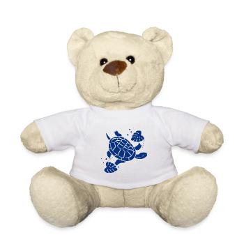 Schildkröte / Kriechtier - Reptilie - Teddy - Weiß - Vorne