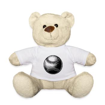 Baseball pour les joueurs de baseball et les fans de baseball - Nounours - blanc - Devant