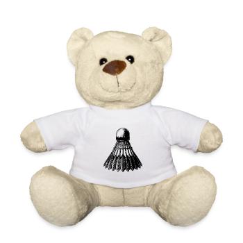Badminton Ball Tattoo Style - Teddy - Weiß - Vorne
