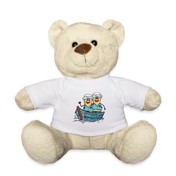 Peanuts Marins Garçons Bateau Rameur Bateau Détresse - Nounours - blanc - Devant