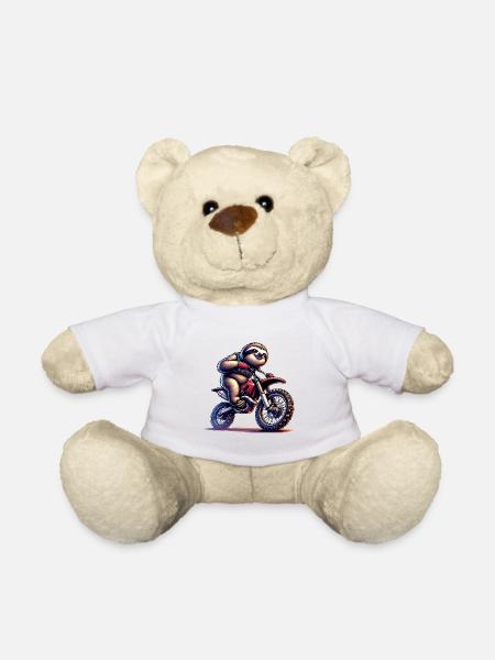 Cool Sloth Enduro Motocross Design - Teddy - Weiß