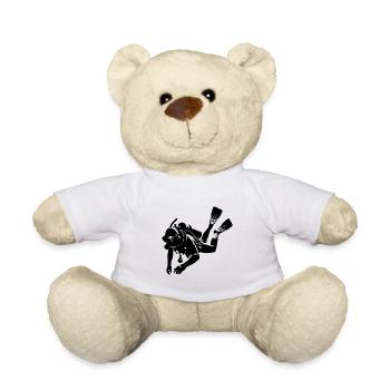 Scuba Diver Scuba Diver Training Equipment - Teddy Bear - white - Front