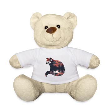 Panda roux Chat Ours Panda roux - Nounours - blanc - Devant