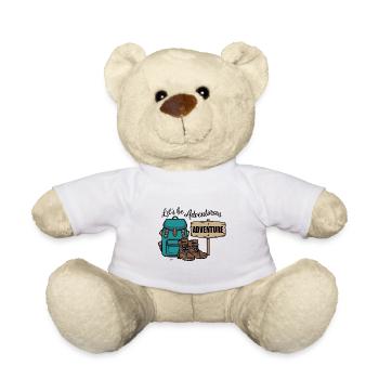 Lass uns abenteuerlich sein. - Teddy - Weiß - Vorne