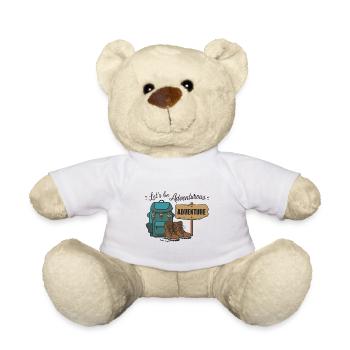 Lass uns abenteuerlich sein. - Teddy - Weiß - Vorne