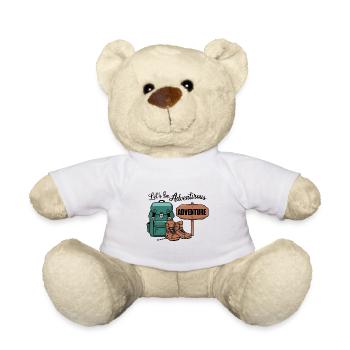 Lass uns abenteuerlich sein. - Teddy - Weiß - Vorne