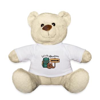 Lass uns abenteuerlich sein. - Teddy - Weiß - Vorne