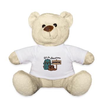 Lass uns abenteuerlich sein. - Teddy - Weiß - Vorne