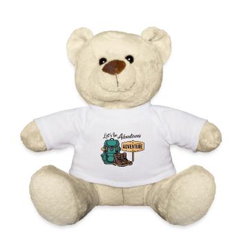 Lass uns abenteuerlich sein. - Teddy - Weiß - Vorne