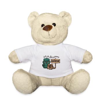 Lass uns abenteuerlich sein. - Teddy - Weiß - Vorne