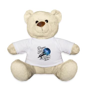 Les rêves sont comme les étoiles, il suffit de les suivre. - Nounours - blanc - Devant