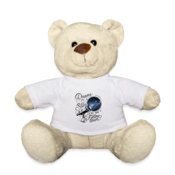 Les rêves sont comme les étoiles, il suffit de les suivre. - Nounours - blanc - Devant