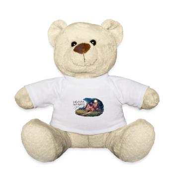 Vivre simplement, rêver grand - Nounours - blanc - Devant