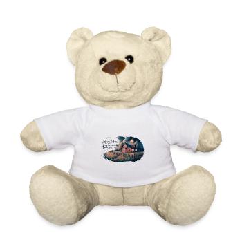 Vivre simplement, rêver grand - Nounours - blanc - Devant