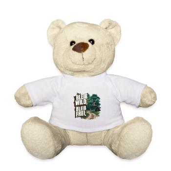 Bleib wild, bleib frei - Teddy - Weiß - Vorne