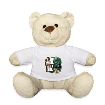 Bleib wild, bleib frei - Teddy - Weiß - Vorne