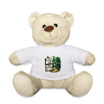 Bleib wild, bleib frei - Teddy - Weiß - Vorne