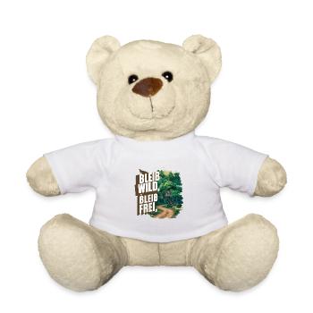Bleib wild, bleib frei - Teddy - Weiß - Vorne