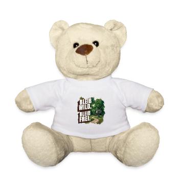 Bleib wild, bleib frei - Teddy - Weiß - Vorne