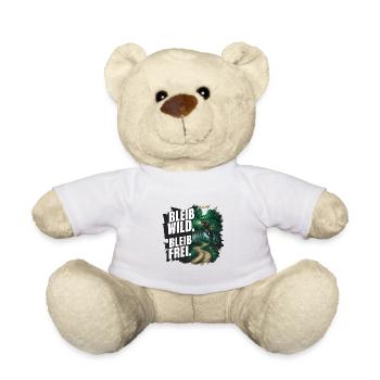 Bleib wild, bleib frei - Teddy - Weiß - Vorne