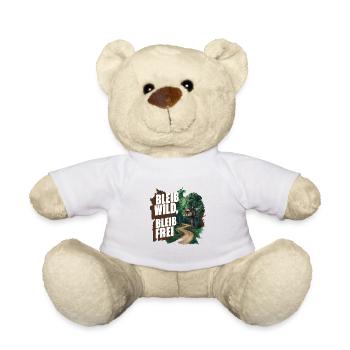 Bleib wild, bleib frei - Teddy - Weiß - Vorne