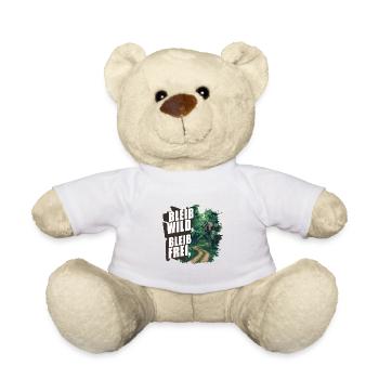 Bleib wild, bleib frei - Teddy - Weiß - Vorne