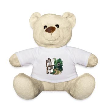 Bleib wild, bleib frei - Teddy - Weiß - Vorne