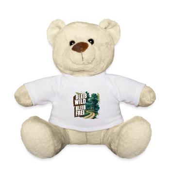 Bleib wild, bleib frei - Teddy - Weiß - Vorne