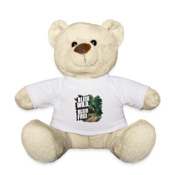Bleib wild, bleib frei - Teddy - Weiß - Vorne