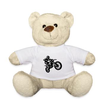 Hot Jumping Off-Road Machine Hobby Motorsport - Teddy Bear - white - Front
