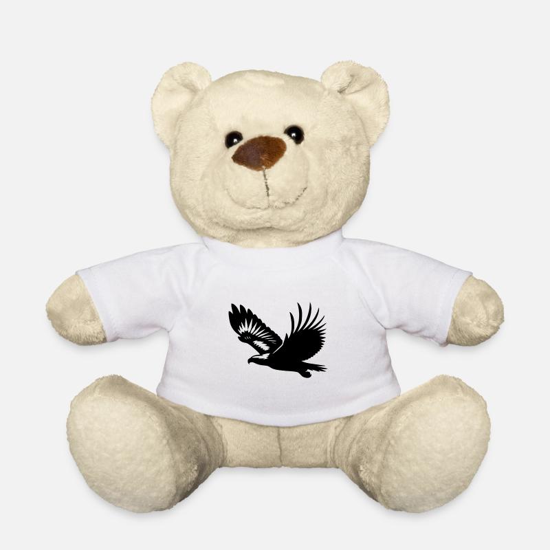 White-tailed eagle on broad wings on the rise - Teddy Bear - white