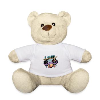 Level Up – Gaming Controller - Teddy Bear - white - Front
