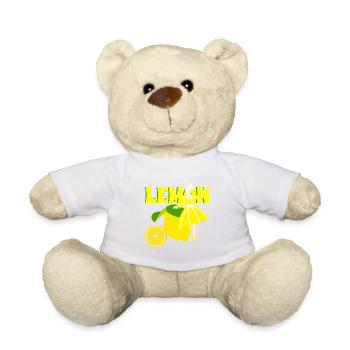 Vintage Retro Rockabilly Lemon Pinup - Teddy Bear - white - Front