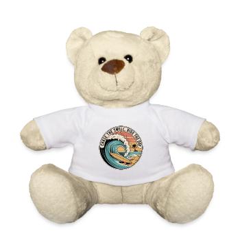 Chase the Swell, Ride the Day - Teddy Bear - white - Front