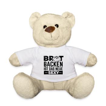 Bäcker | Brot Backen Hobby Bäckerin Küche Geschenk - Teddy - Weiß - Vorne