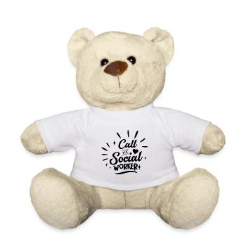 Call The Social Worker Saying Social Work Profession - Teddy Bear - white - Front