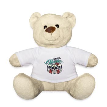 Dia de los muertos - Tag der Toten - Totenköpfe - Teddy - Weiß - Vorne