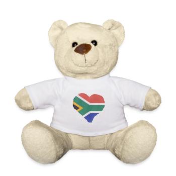 South Africa flag Africa South African flag - Teddy Bear - white - Front