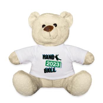 Handball 2023 Handballer Handballspiel Ballsport - Teddy - Weiß - Vorne