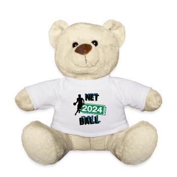 Netball Spieler Team Turnier Mannschaft in 2024 - Teddy - Weiß - Vorne