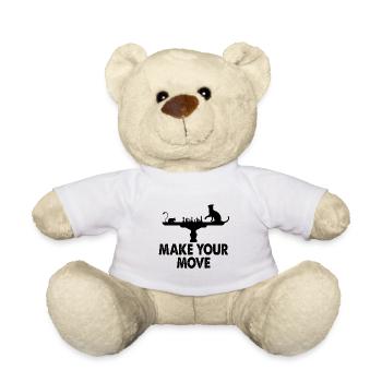 Chess funny - Teddy Bear - white - Front