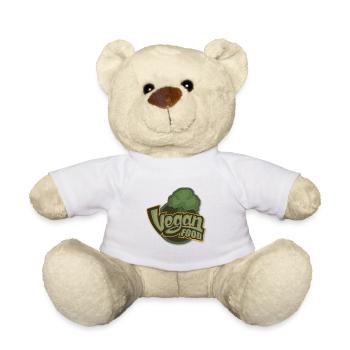 Vegan food design - Teddy Bear - white - Front
